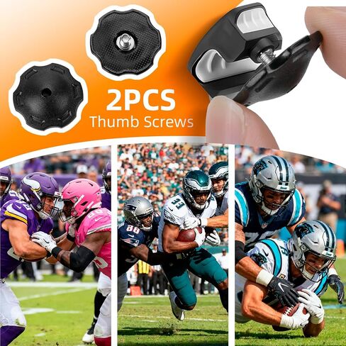 Football Helmet Quick Release Facemask Kit for Riddell SpeedFlex & Speed Helmet Helmet Repair Kit with 2 PCS Chinstrap Thumb Screws & 5 PCS Bladder Valve Screws,Repair Fits Youth & Adult Helmets in Saudi Arabia