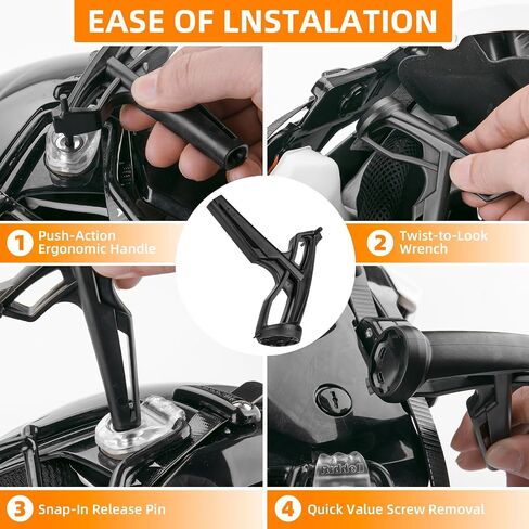 Football Helmet Quick Release Facemask Kit for Riddell SpeedFlex & Speed Helmet Helmet Repair Kit with 2 PCS Chinstrap Thumb Screws & 5 PCS Bladder Valve Screws,Repair Fits Youth & Adult Helmets in Saudi Arabia
