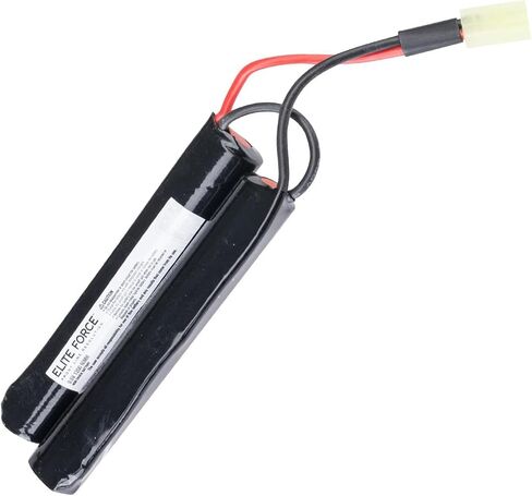 بطارية Airsoft Starter Power Pack من Elite Force لبنادق Airsoft مقاس 6 مم BB AEG | يتضمن بطارية فراشة NiMH 1200 مللي أمبير 9.6 فولت وشاحن USB in Kuwait