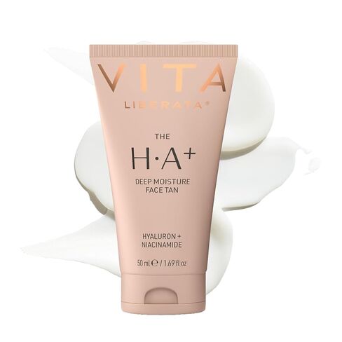 VITA LIBERATA HA Face Self Tan Moisturizer 1.69 fl oz | Hyaluronic Acid & Niacinamide, Nourishing & Ultra Hydrating Self Tanner, Radiant Glow, Customizable Tan, Fades Evenly in Saudi Arabia