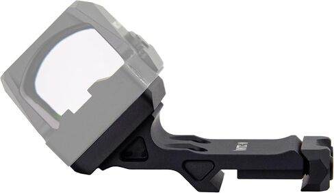 45 Degree Offset Picatinny Rail Mount for Red Dot Sight, Reversible Optic Plate Compatible with RMR or RMSc Footprint, Matte Black (RMR Footprint) in Saudi Arabia