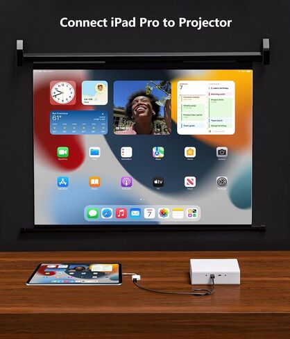 [Apple MFi Certified] USB C to HDMI Adapter for iPhone 17 16 15 to TV | 4K@60Hz Type-C to HDMI Adapter & Type C Fast Charging Port for iPhone 17 16 15 Pro Max, Galaxy S26 to HDTV Projector Monitor in Saudi Arabia