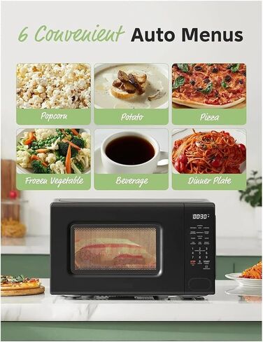 Compact 700W Microwave Oven With 11 Power Levels, Child Lock, Auto-Cook Functions & Digital Display in Saudi Arabia