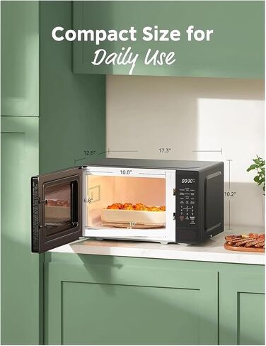 Compact 700W Microwave Oven With 11 Power Levels, Child Lock, Auto-Cook Functions & Digital Display in Saudi Arabia