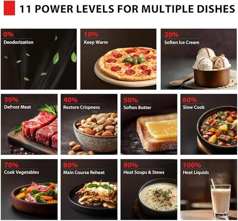 Compact 0.9 Cu Ft Microwave Oven With 6 Auto Menus, Mute Function, LED Lighting, Removable Turntable, 900W Power For Apartments in Kuwait