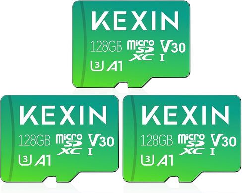 KEXIN 64GB Micro SD Card with Adapter - Up to 85MB/s 4K, V30, A1, C10, 4K UHD High Speed microSDXC UHS-I Memory Card Compatible with Action Camera Drone Game Console Smartphone Tablet,64 GB,Single in Kuwait
