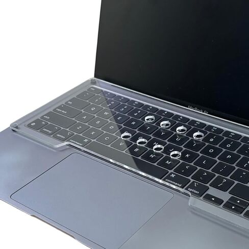 Keyboard Cover: Place Your Mechanical Keyboard on Top of Laptop - Ventilated, Durable Acrylic, Universal Fit for MacBook & All Laptops (Black) in Saudi Arabia