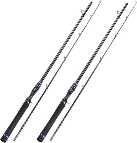 DC Baitcasting Combo, Smart Digital Brake Reel, 4-Section Carbon Rod, Tackle Bag, Line & Lures, Complete Travel Kit for Bass Freshwater in Saudi Arabia