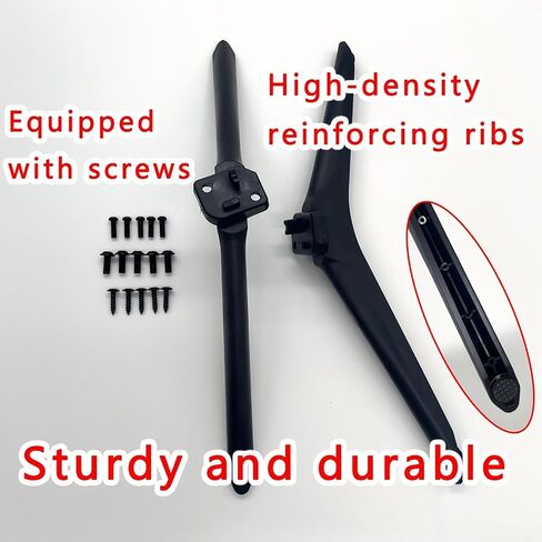 Universal TV Stand Legs for 65.62 to 85.3 Inch TVs 2PCS Replacement TV Feet with Screws Easy Install Plastic Mounting Brackets Black Tabletop Base Stand (Check Holes Fit) in Saudi Arabia