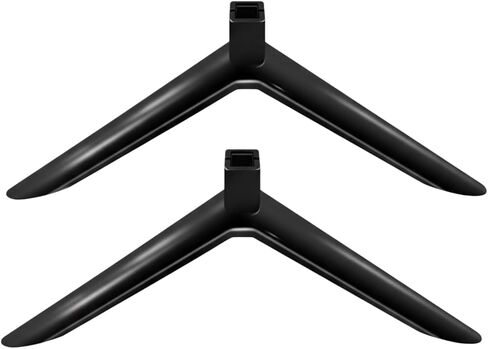 Universal TV Stand Legs for 24-27Inch TVs | 2 Pack Replacement TV Feet with Screws | Easy Install Plastic Mounting Brackets, Black Tabletop Base Stand(Check Holes Fit) in Saudi Arabia