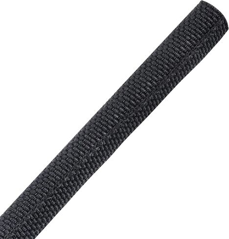 Automotive Mesh Woven Wire Sheathing Split Wire Loom 1/4"-28ft | Black Self-Wrap Braided Cable Sleeves Wire Loom Tubing Cord Organize for Wires/Audio Video Cable/Multi-Cable Strings in Kuwait