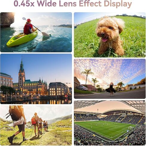 MIAO LAB 2-in-1 Phone Camera Lens Kit, 12.5X Macro + 0.45X Wide Angle (140°) Cell Phone Clip-on Lens for iPhone/Android, Includes Travel Bag in Saudi Arabia