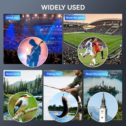 عدسة APEXEL 36X Telephoto لأجهزة iPhone وAndroid، ومجموعة عدسات كاميرا iPhone | طقم عدسات تركيز يدوي 36X ثابتة مع حامل ثلاثي القوائم وحامل هاتف ومنظار عين للطيور والرياضة ومشاهدة المناظر الطبيعية in Kuwait