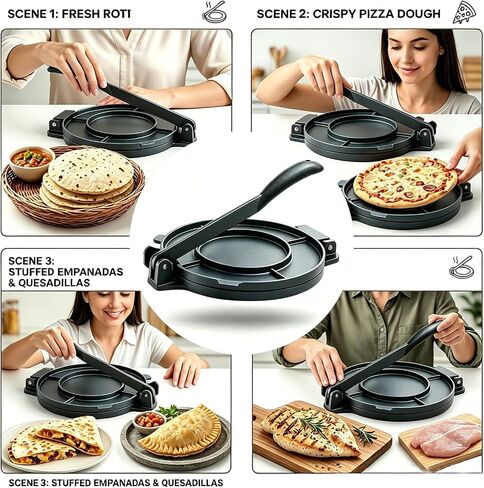 Tortilla Press 8 Inch – Aluminum Quesadilla Maker for Kitchen | Heavy Duty, for Kitchen in Saudi Arabia