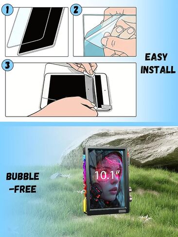 [2 Pack] for Divoom Times Frame Digital Picture Frame 10.1" Hydrogel Film Screen Protector. Self-Healing Anti-Scratch Bubble Free Easy Installation. in Saudi Arabia