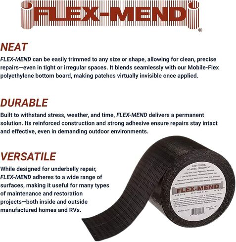 6" x 108' Waterproof Belly Repair Tape for RV & Mobile Homes in Saudi Arabia