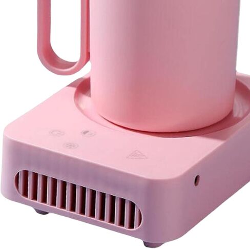 Electric Beverage Warmer and 2 in 1 Desktop Cup with Aluminum Heat Sink Keeps Cool, Pink in Saudi Arabia