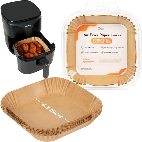 Tastee Ceramic Air Fryer, 8-in-1 Compact 5.5QT AirFryers, 450°F Digital Airfryer Dehydrator with Smart Probe, 24 Presets One-touch Cooking, In-app Recipes with Window, Dishwasher-safe & Non-stick | 450°F Digital Airfryer Dehydrator, 24 Presets One-touch C in Saudi Arabia