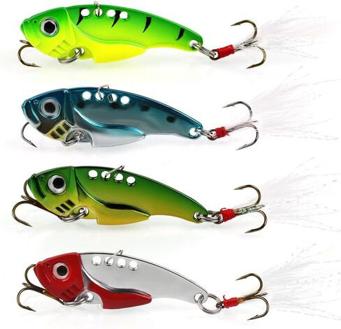 Sougayilang Spinner Spoon Blade Swimbait Freshwater Saltwater Fishing Tackle Lures and Baits-4pcs in Saudi Arabia