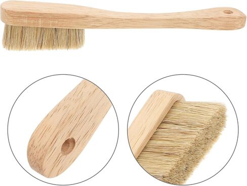 Rock Climbing Cleaning Brush with Boars Hair Bristles and Wooden Handle | Portable Lightweight Design, Soft Brush Head, for Indoor and Outdoor Use in Saudi Arabia