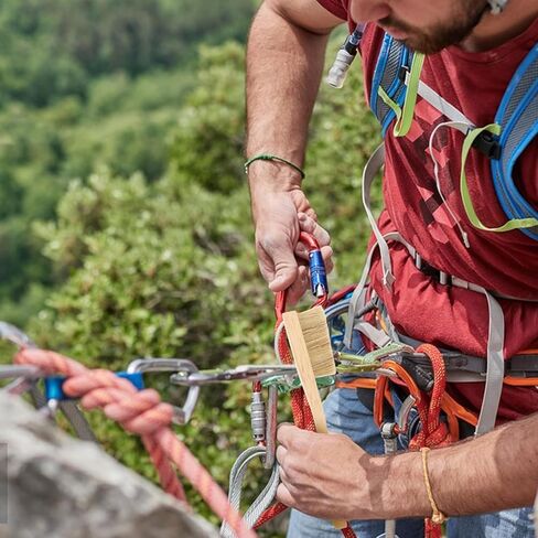 Rock Climbing Cleaning Brush with Handle for Bouldering Holds | Wood Handle, Boar Hair Bristles, Soft Head Design, Lightweight Build, Indoor and Outdoor Use for Rocks and Climbing Holds in Saudi Arabia
