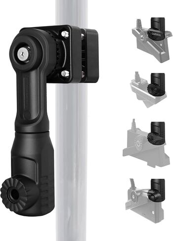 Aluminum Transducer Pole Mount Compatible with Garmin Lowrance | Fits LiveScope LVS34 LVS32 LVS62 and AT2. Tool-free 3-view mode. Fits 1.1 to 1.38 inch poles. 0 degree single mount in Saudi Arabia