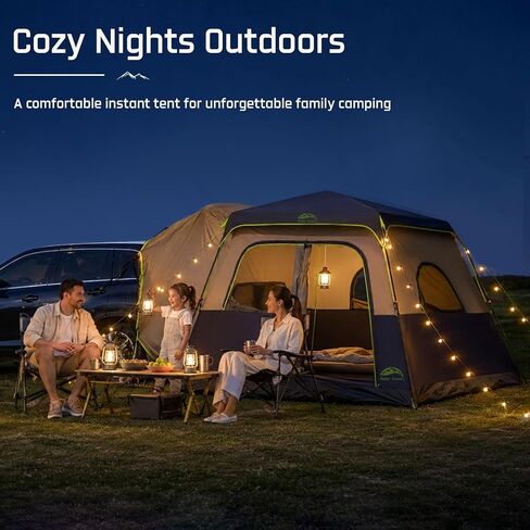 Happy Travel SUV Tents for Camping, 6 Person Instant Car Tent with Rainfly | 60 Seconds Easy Setup Pop up Tent, Waterproof Car Tailgate Tent, Cabin Tent with Expandable Carry Bag, 10'W X 10'L X 7.1'H in Kuwait