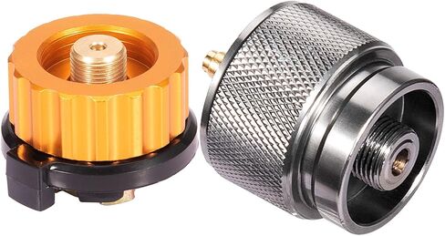 Camping Stove Adapter Propane to Butane Adapter 1 Lb Propane Tank Input EN417 Lindal Valve Output w/Butane Canister Nozzle Input EN417 Lindal Screw Cartridge Output Gas Converter LPG Canister Adapter in Saudi Arabia