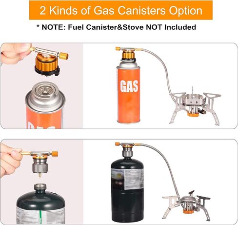 Camping Stove Adapter Propane to Butane Adapter 1 Lb Propane Tank Input EN417 Lindal Valve Output w/Butane Canister Nozzle Input EN417 Lindal Screw Cartridge Output Gas Converter LPG Canister Adapter in Saudi Arabia