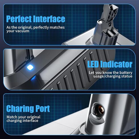 Bonadget Upgrated 7.0Ah V7 Battery Replacement for Dyson 21.6V Battery Replacement for Dyson V7 SV11 Compatible with Motorhead Trigger Absolute HEPA Cordless Vacuum (Not for Model V6, V8, V10, V11) in Saudi Arabia