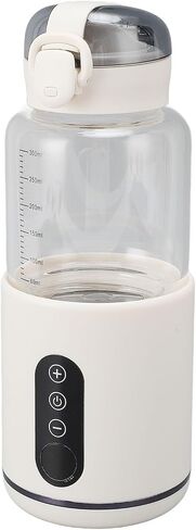 Portable Milk Warmer Cordless USB Rechargeable 300ML Large in Saudi Arabia