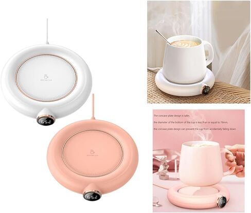 Coffee Heater Coaster Pad USB Electric with 8h Timer Suitable for Desk Home Dorm in Kuwait
