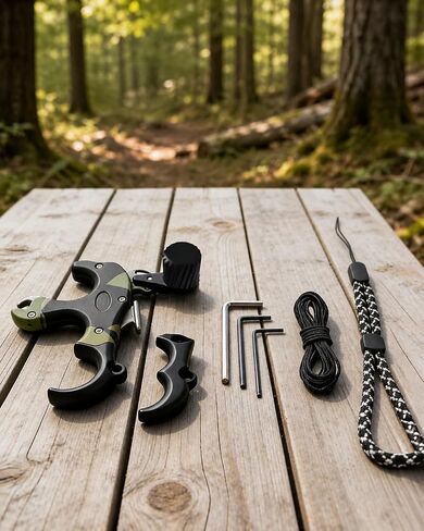 NOVASPARK Thumb Release for Compound Bow, 3 & 4 Finger Aluminum Aid | Adjustable travel & tension, auto-closing jaw, 150 lb tested CNC aluminum for hunting, target and 3D archery in Saudi Arabia