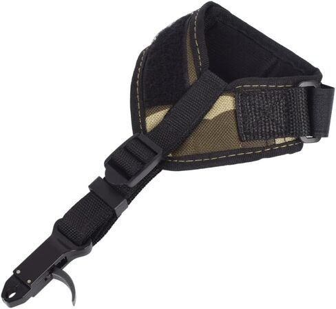 Compound Bow Release Adjustable Archery Camo Wrist Strap Trigger Caliper Left Right Hand Youth Archer Target Practice (Pack of 1) in Saudi Arabia