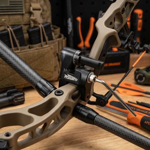 Compound Bow Single Side V-Bar Archery Stabilizers Mount | Graduated angle adjustable dial, CNC aluminum, quick disconnect, single side V-bar for archery bow balance in Saudi Arabia
