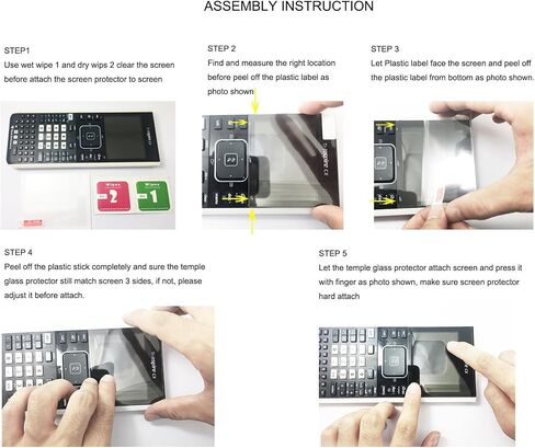 2 Pack Tempered Glass Screen Protector for Texas Instruments TI-Nspire CX Graphing Calculator in Saudi Arabia
