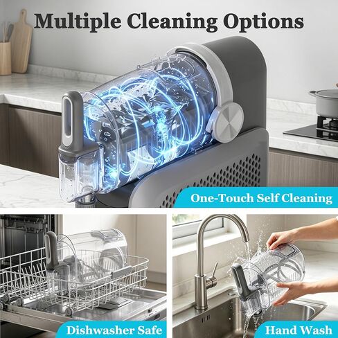 FAB&DELUXE Slushie Machine & Soft Serve Ice Cream Maker for Home, 2.6L/88oz | No Ice Needed, 6 Presets, Rapid Chill, Self-Cleaning, Frozen Drink Machine for Ice Cream, Margaritas, Frappés, Milk Shake in Saudi Arabia