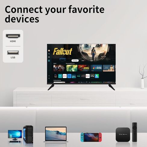 ATYME 32-inch 720p HD LED Smart TV Powered by Tizen Os,WiFi Television, HDR 10, HDMI, Bluetooth, Flat Screen Television, 1*USB 3* HDMI 1*VGA ARC Dual Channel 8W in Saudi Arabia