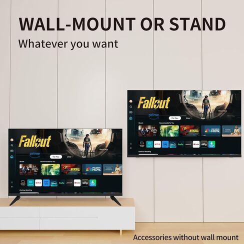 ATYME 32-inch 720p HD LED Smart TV Powered by Tizen Os,WiFi Television, HDR 10, HDMI, Bluetooth, Flat Screen Television, 1*USB 3* HDMI 1*VGA ARC Dual Channel 8W in Saudi Arabia