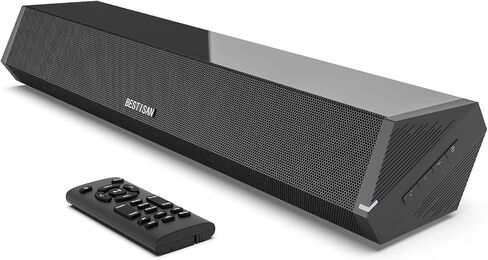 Bestisan Sound Bars for TV, 16'/50W Small Soundbar for TV, Sound Bar with Depths Sound Enhanced/DSP/Bass+/3EQ, Surround Sound Speakers for TV Works with HDMI ARC/CEC,Optical/BT/PC … in Saudi Arabia