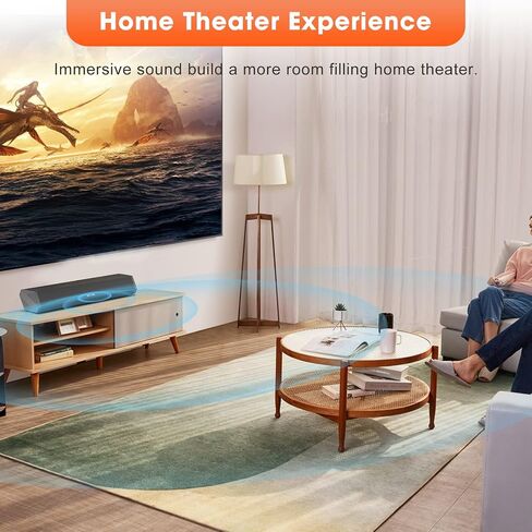 Bestisan Sound Bars for TV, 16'/50W Small Soundbar for TV, Sound Bar with Depths Sound Enhanced/DSP/Bass+/3EQ, Surround Sound Speakers for TV Works with HDMI ARC/CEC,Optical/BT/PC … in Saudi Arabia