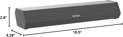 Bestisan Sound Bars for TV, 16'/50W Small Soundbar for TV, Sound Bar with Depths Sound Enhanced/DSP/Bass+/3EQ, Surround Sound Speakers for TV Works with HDMI ARC/CEC,Optical/BT/PC … in Saudi Arabia