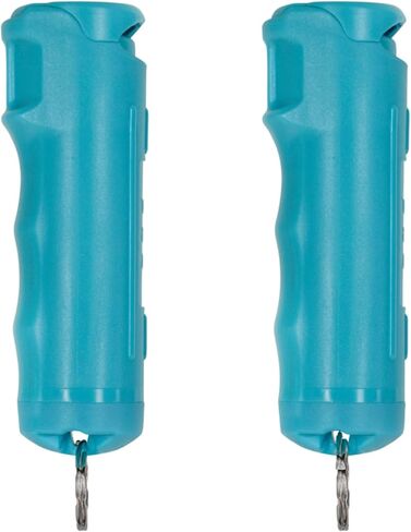 Police Magnum Keychain Pepper Spray Flip Top Safety 2 Pack 1/2oz - Maximum Heat Strength OC with Dye - Tactical Small Compact Case Holder - for Women & Men's Self Defense - Made in The USA in Saudi Arabia