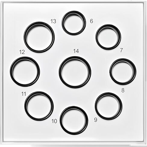 Ring Sizing Kit - Size First Before You Buy - Choose from 9 Sizes - Sizes 6 to 14 - Find The Perfect Smart Ring Size - Only Compatible Smart Ring (Sizing Kit, 6-14) in Saudi Arabia
