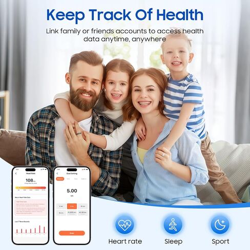 New Health Tracking Smart Ring with Sleep Stress Exercise Monitor, IP68 Waterproof, Long Battery Life, No Subscription, Compatible with iOS Android (Palmi Silver, 10) in Saudi Arabia
