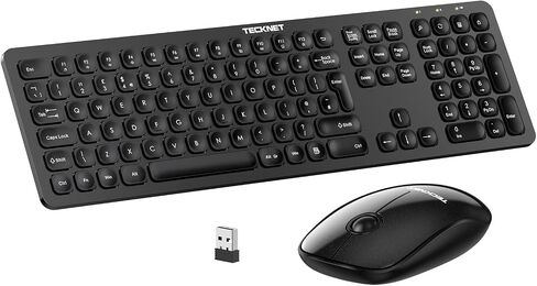 TECKNET 2.4G Rechargeable Ultra-Slim Wireless Keyboard and Mouse Combo in Saudi Arabia