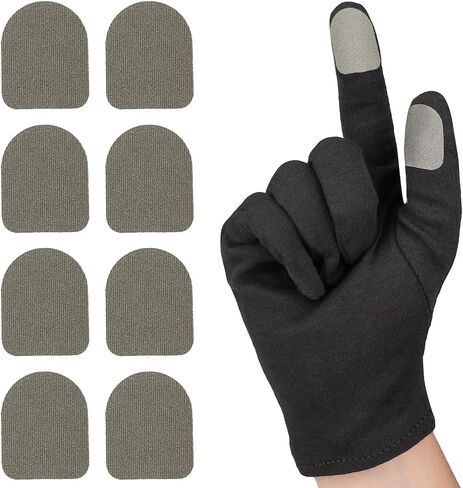 Ultra-Thin Touch Screen Stickers for Gloves, Motorcycle Gloves Touchscreen Stickers, Sensitive Mobile Gaming Accessories for PUBG Call of Duty Mobile Legends, Pack of 10 in Saudi Arabia