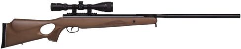 بنيامين Airguns Trail XL Magnum .22-Caliber NP Break Barrel بندقية صيد هوائية ونطاق، خشب | يوفر Magnum Break-Barrel قوة ثقيلة - مخزون بندقية من الخشب الصلب الثقيل الجميل - برميل طويل يجعل عملية التصويب سهلة in Kuwait