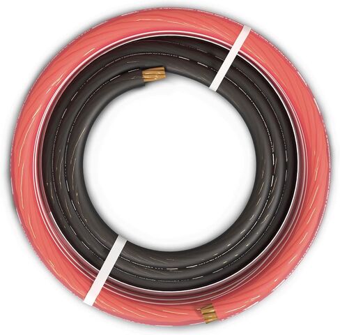 DS18 PW-OFC4GA-5BK/20RD Ultra Flex Power Wire OFC 4 Gauge, 5ft-Black and 20ft-Red - Power Amplifier Wiring Kit in Saudi Arabia