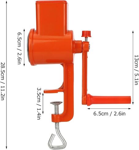 Hand Crank Nut Grinder, Wheat Grinder Aluminum Alloy Milling Machine with Stable Table Clamp for Corn, Coffee, Beans, Nuts in Saudi Arabia